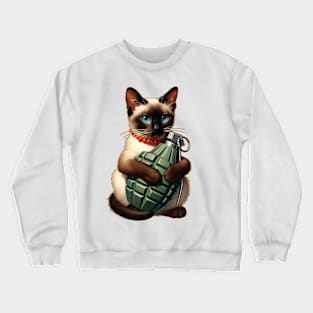 Cat and Grenade Crewneck Sweatshirt